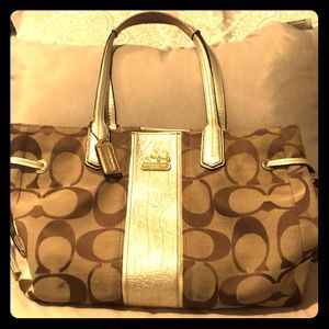 Coach Purse with Lilac interior